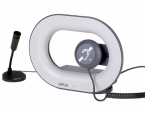 Portable hydrid induction loop with Auracast Bluetooth connectivity. Incl. desk microphone and handheld speaker